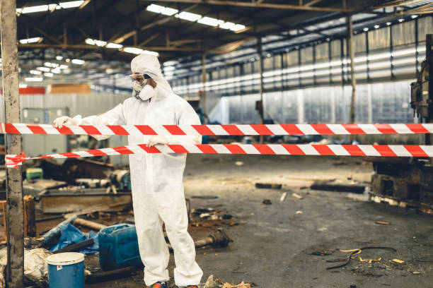 Professional Biohazard technician working in Weston, FL